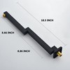 18.5 Inches Straight Extended Pivoting Shower Arm With Flange, Rain