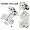 Stainless Steel Door Latch Bolt – 3-Inch Sliding Door Lock