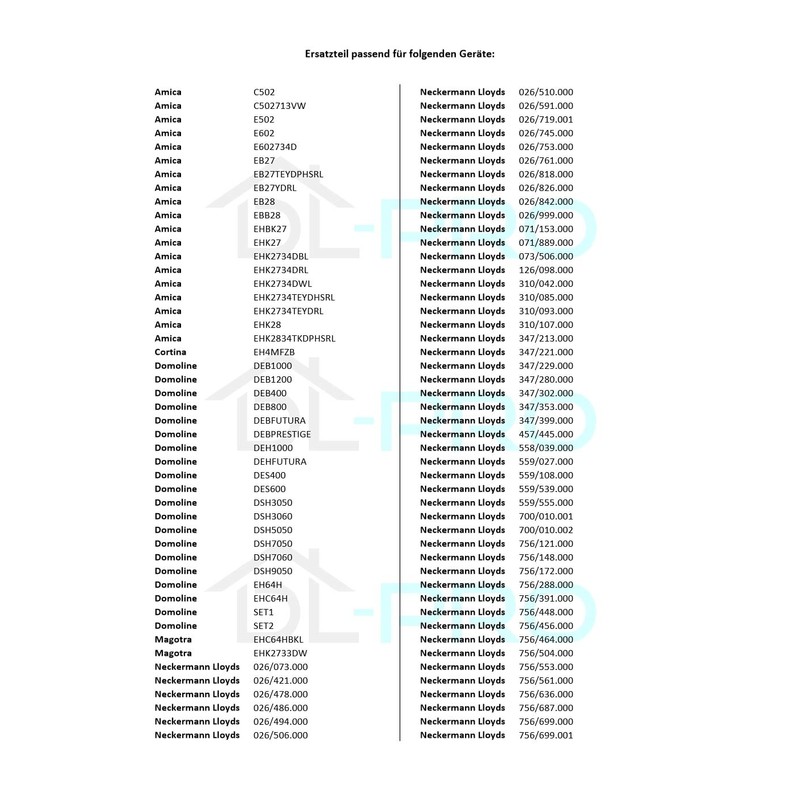 DL-pro Hot Air Heating Element 2000 W 230 V Suitable