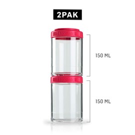 BlenderBottle GoStak container for storing protein powder vitamins and more starter 500922