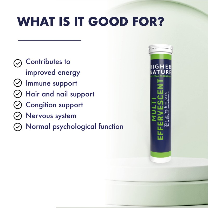 Higher Nature - Multi Effervescent - Over 22 Essential Vitamins