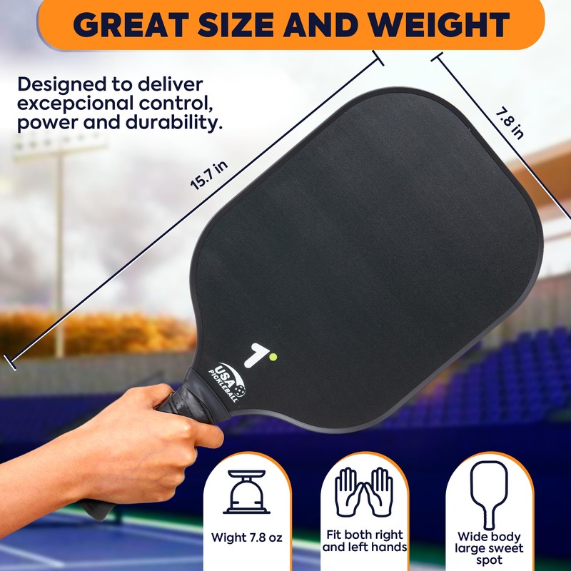DCC Online - Pickleball Paddles (Black)