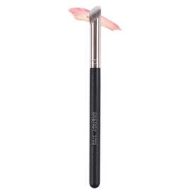 ENERGY Angled Concealer Brush Under Eye Dense Mini Eyeshadow Brush Vegan Synthetic Bristles for Liquid Cream Powder Cosmetics Blending Setting Concealing Medium Coverage