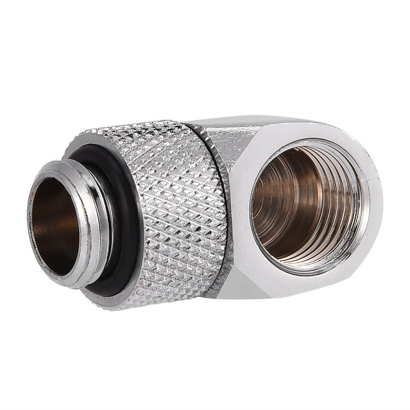 Richer-R Water Cooling Fitting, 90 Degrees PC Water Cooling Two-Touch