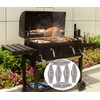6Pcs Stainless Steel BBQ Spring Handles 4.4-Inch Long Heavy Duty