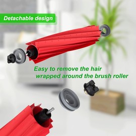 GANGXUN Suitable for roborock Rubber Main Brush Replacement Q Revo Series, S7 Max Ultra, S7, S7+, S7 Max Ultra, S7 MaxV, S7 MaxV Plus, S7 MaxV Ultra, Q7 Series Robot Vacuum cleaners-3Packs