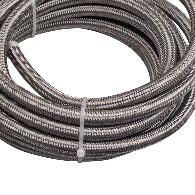 BFO 8AN 20FT Fuel Line Kits Fittings E85 PTFE Steel