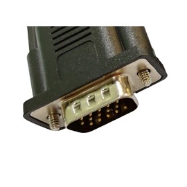 CompuCablePlusUSA Best Industrial Serial HD DB15 High Density D-Sub 15 Pin RS232 Serial Cable with Bare Wire - 28 AWG with Black PVC Jacket (Male, 5 Feet)