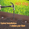 2In× 66Ft Landscape Edging with 120 Stakes, No Dig Garden