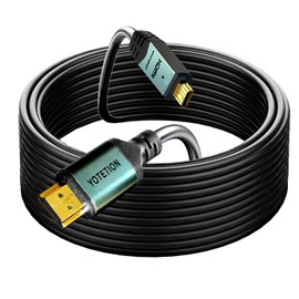 Micro HDMI to HDMI 45FT Cable, 4K 60Hz Micro HDMI 2.0 Cord Support HDR 3D ARC High Speed 18Gbps Compatible with Hero 7 6 5 Sony A6000 A6300 Camera Nikon B500 Yoga 3 Pro