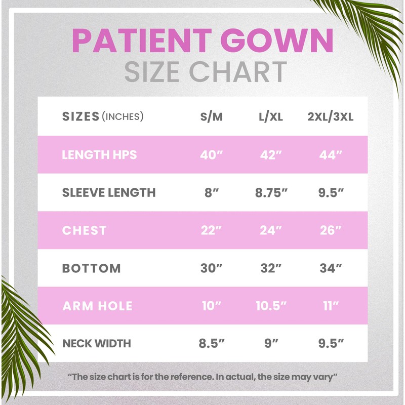 NY Threads Women's Hospital Gown Soft and Stylish Comfortable Patient