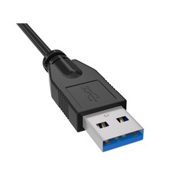 CableLeader 3ft USB 3.0 High-Speed Type A Male to Female Extension Cable with Panel-Mount and Screws, Compatible with Keyboard, Mouse, Flash Drive, Black