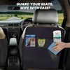 2Pack Waterproof Back Seat Cover for Kids, Durable Kick Mats