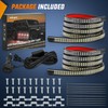 Nilight 2PCS 70 Inch Emergency Strobe Light Strip 1125 LED