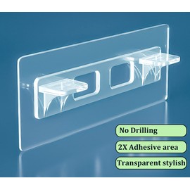 12 No Drill Cabinet Shelf Clips, Adhesive Shelf Bracket, Shelf Pegs for Shelves, Cabinet Shelf Clips, Nail Free Shelf Support