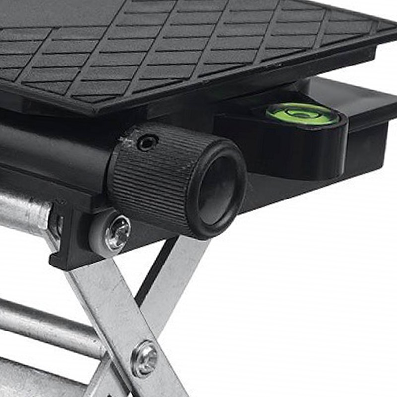 Lab Lift Stand Table Black Aluminum Automatic Leveling Rotatable Scientific