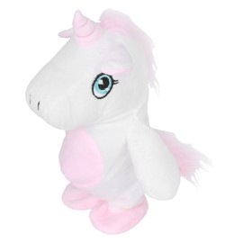 Electronic Plush Stuffed Toys Speaking Dancing Interactive Repeating Animal Toys Pink