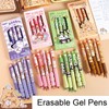 MOZXIRZ 5 Pcs Erasable Gel Pens Cute Retractable Pens Cartoon