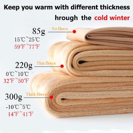 WomaKer Fleece Lined Tights Women Transparent Fleece Tights Winter Warm Fake Transparent, black