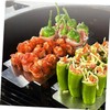 LALAFINA 2pcs Stainless Steel Grill Rack for Bbq Pepper Cooking