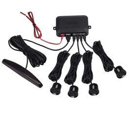 Autoutlet Parking Sensor PDC Reversing Alarm Parking Aid with 4 Sensors, Black Upgrade