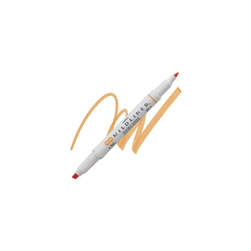 Zebra Mildliner Double Ended Pastel Highlighter Orange
