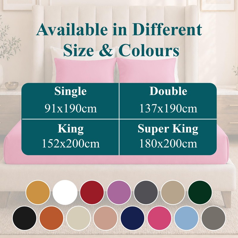 Moonlight Bedding King Size Fitted Sheets - 25cm Deep King