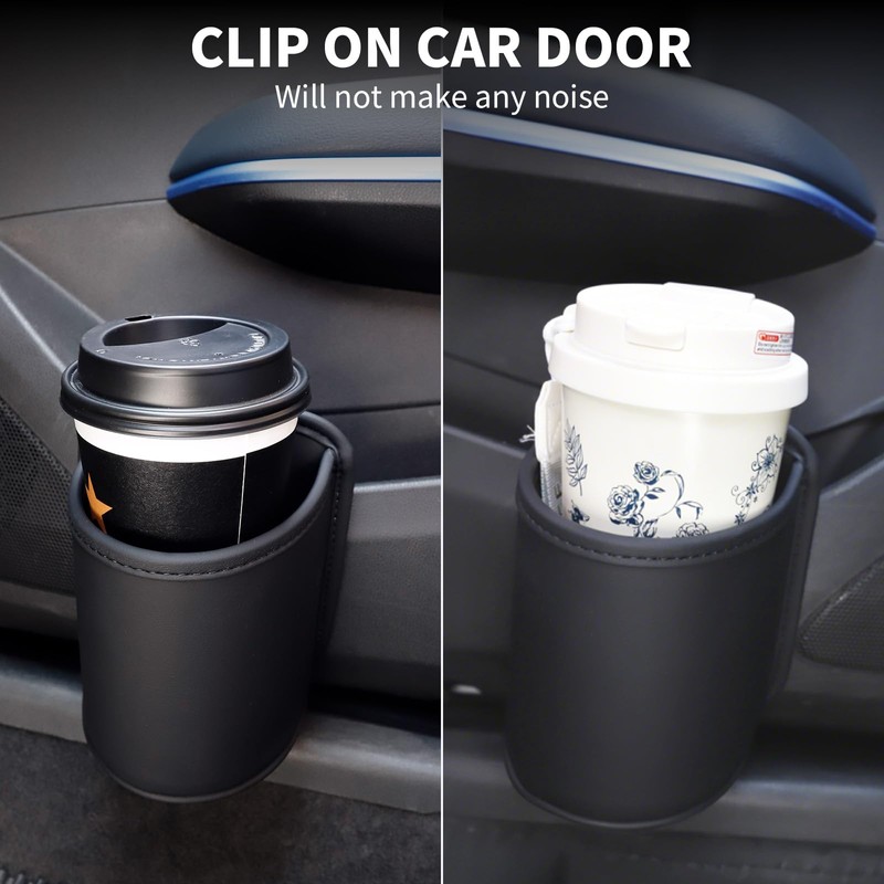 Koongloong 2PCS Car Cup Holder Clip on Door Back Seat