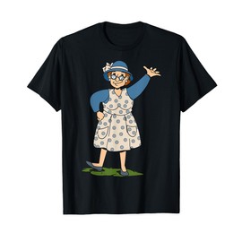 Cheerful Cartoon Character Waving For Children T-Shirt
