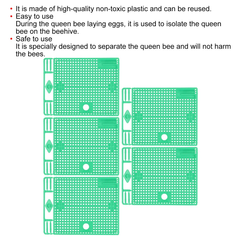 5Pcs Reusable Queen Bee Isolator Portable Queen Introducing Cage Beekeeping