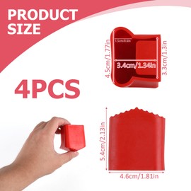 Set of 4 Ladder Covers Non-Slip Rubber for Stairs - Protective Cushion for Telescopic Ladders - Protection and Stability for Telescopic Ladders