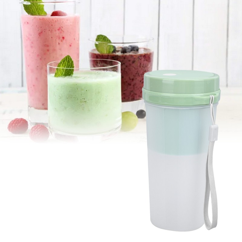 Portable Blender Cup 300ML Large Capacity Rechargeable Juice Bottle Electric