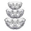 Godinger Bowl Set for Salad, Serving, Mixing, Dublin Crystal Collection