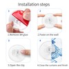4 Pack Shower Curtain Clips, Shower Windproof Splash Guard -