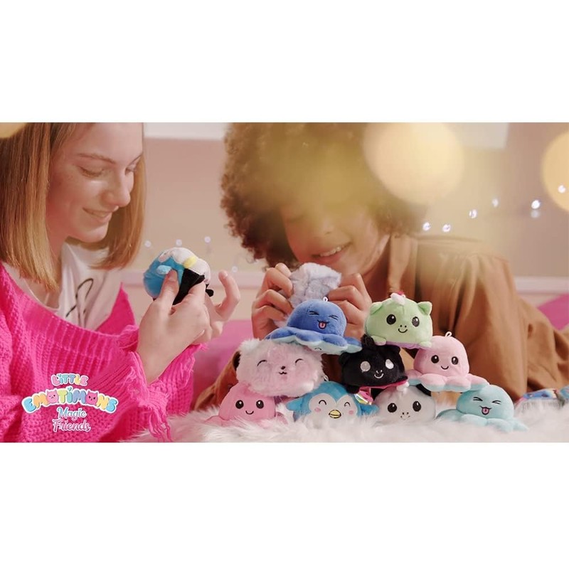 Sbabam s.r.l. Little Emotimons 3 Pack Super Cute Reversible Plush