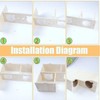 Zpeiran Wooden Hamster House,3 Chamber Hamster Hideout Cage Hamster Hide