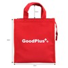Good Plus Red Lunch Tote with Mesh Pocket (Large Size