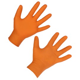 Keron X-Grip Nitrile Disposable Gloves 240 mm Pack of 50 Orange