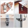 LUORNG 4PCS 90mm Length Stainless Steel 90 Degree Right Angle
