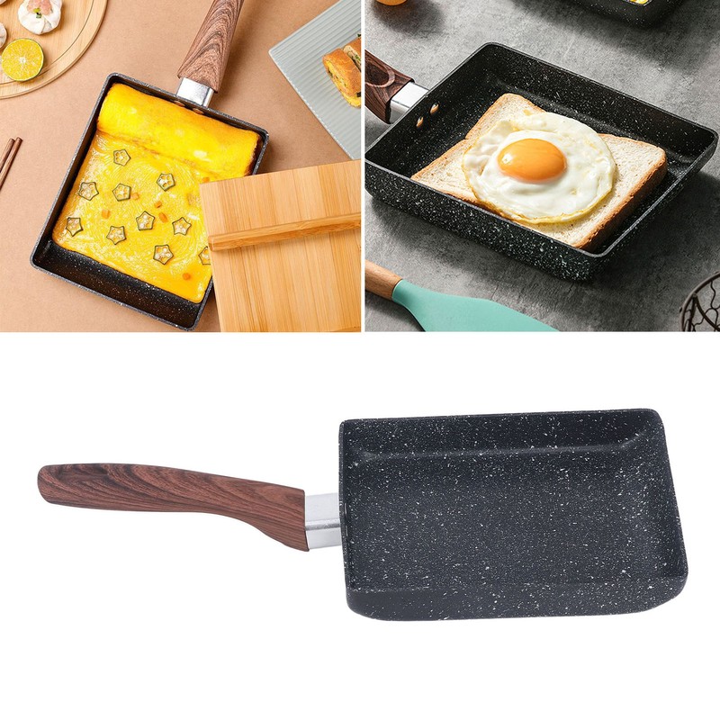 Breakfast Flat Pan Rectangle Non Stick Japanese Omelette Frying Pan