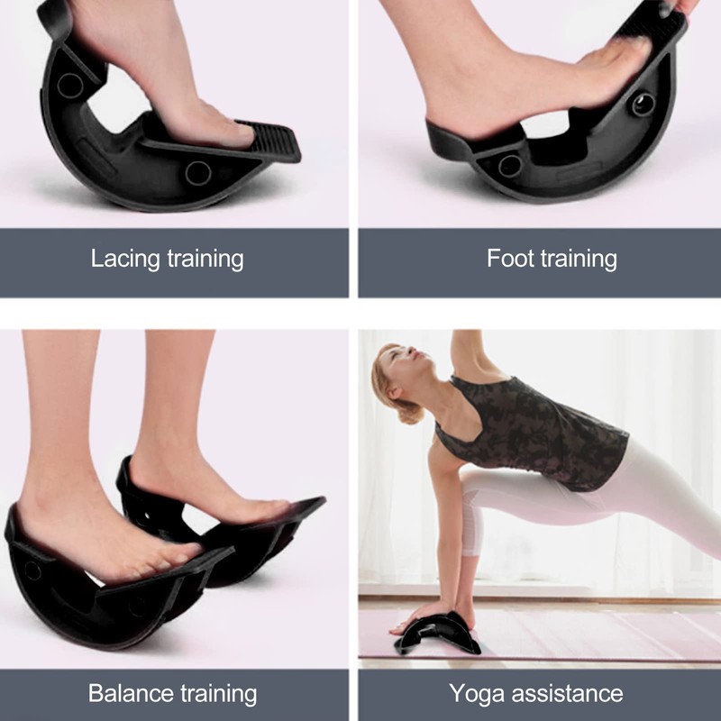 Foot Rocker Black Calf Stretcher Achilles Tendon Support for Achilles