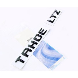 Yoaoo Black Tahoe LTZ Nameplate Emblems Letter Badge Compatible with Tahoe Black