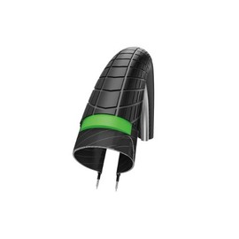 SCHWALBE Big Apple Plus HS 430 Cruiser Bike Tire - Wire Bead (Black-Reflex - 28 x 2.00)