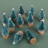 Pack of 12 Mini Christmas Tree, Artificial Bottle Brush, Christmas