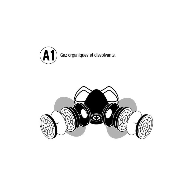 Mecafer 154285 A2 Filter for M3 Organic Vapours and Solvents