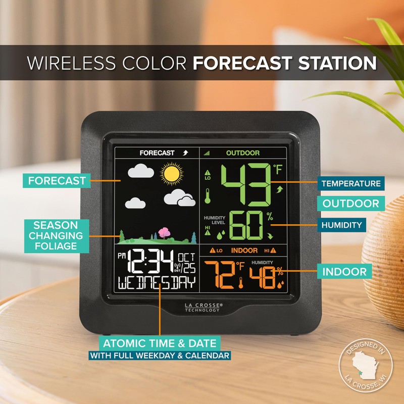 La Crosse Technology L78571 Wireless Color Forecast Station
