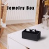 HooAMI Cufflink Box Tie Clip Bar Gift Box Black Jewelry