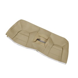 Zieichy Rear Bench Top Leather Seat Cover Tan Compatible with 1999 2000 Ford F250 F350 F450 F550 Lariat