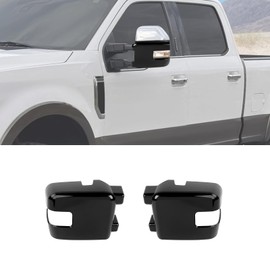 RAZPOY Rearview Mirror Cover Side Mirror Shell Trim Compatible with Ford F250/F350/F450/F550 2017-2023, Black