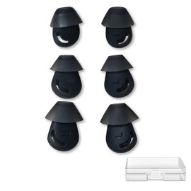 Rhinenet Ear Tips for Plantronics Voyager 6200 UC/Backbeat Go 410 Headset Replacement in-Ear Earbuds EarGel Kit Washable Noise-Isolating Durable Soft Silicone Tips, 3 Pair (S+M+L)